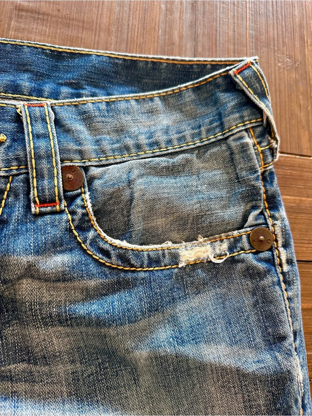 True Religion Rainbow Joey World Tour Jeans Made USA Vintage Y2K